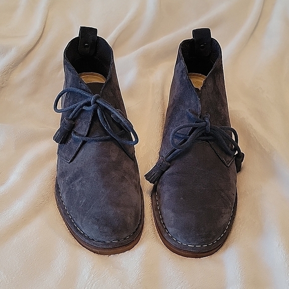 Hush Puppies Blue Suede Chukkas size 8 - Picture 2 of 5